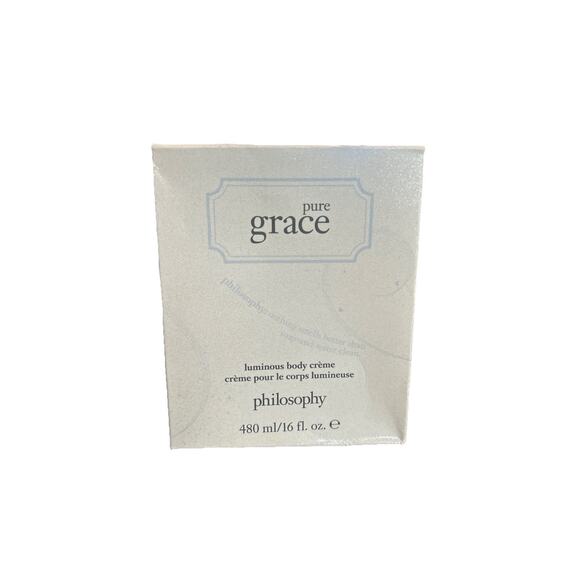 New in Box Philosophy Pure Grace Luminous Body Crème 16 Fl Oz /480 Ml - Picture 2 of 3